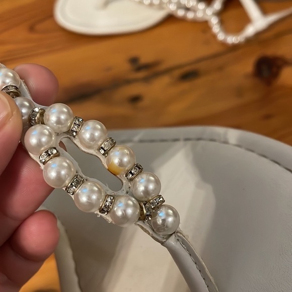 Marc Fisher Pearl White Wedding Sandals size 11 - Picture 5 of 8